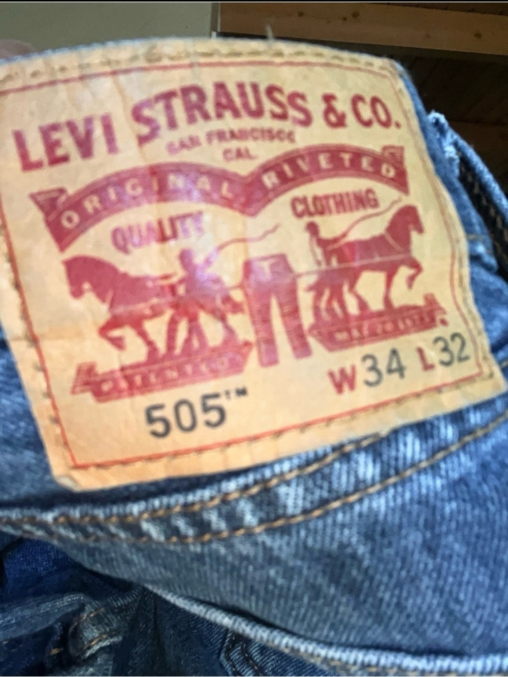 Levi's 505 Men's Straight Jeans in Denim Blue
